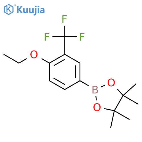 2-(4-Ethoxy-3-(trifluoromethyl)phenyl)-4,4,5,5-tetramethyl-1,3,2-dioxaborolane structure