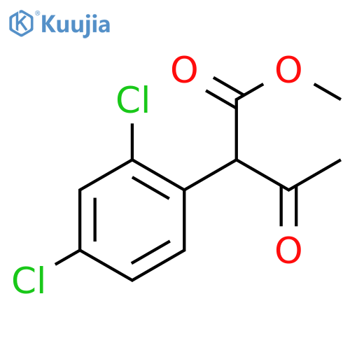 Methyl α-Acetyl-2,4-dichlorobenzeneacetate structure
