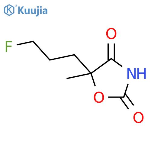 2,4-Oxazolidinedione,5-(3-fluoropropyl)-5-methyl- structure