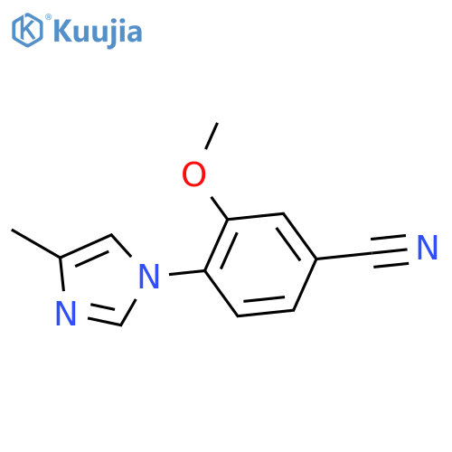 3-methoxy-4-(4-methyl-1H-imidazol-1-yl)-Benzonitrile structure
