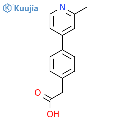 4-(2-Methyl-pyridin-4-yl)-phenyl-acetic Acid structure