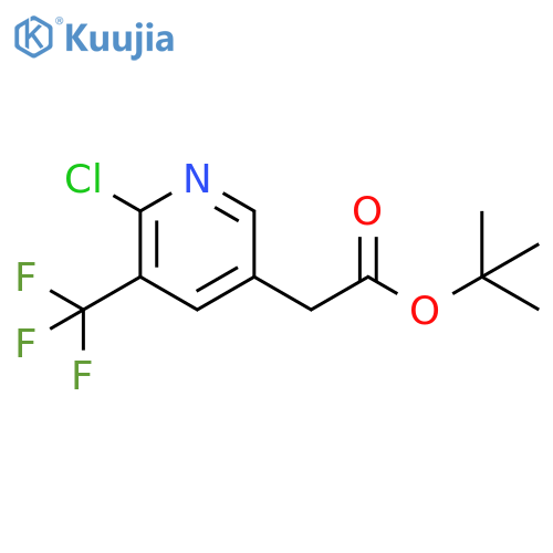 TERT-BUTYL 2-(6-CHLORO-5-(TRIFLUOROMETHYL)PYRIDIN-3-YL)ACETATE structure