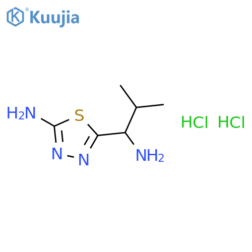 5-(1-Amino-2-methylpropyl)-1,3,4-thiadiazol-2-amine structure