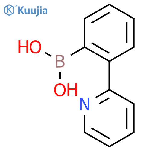 (2-(Pyridin-2-yl)phenyl)boronic acid structure
