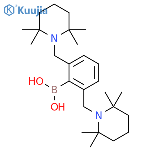 2,6-Bis(2,2,6,6-tetramethyl-1-piperidinyl)methylphenylboronic Acid structure