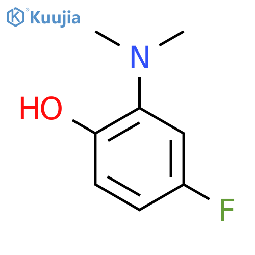 2-(dimethylamino)-4-fluorophenol structure
