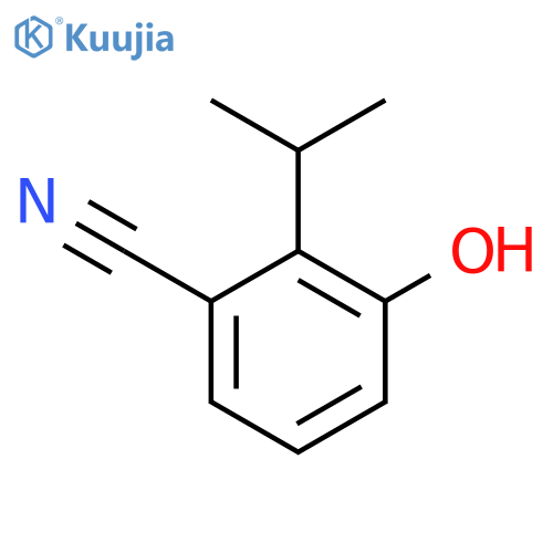 3-Hydroxy-2-isopropylbenzonitrile structure