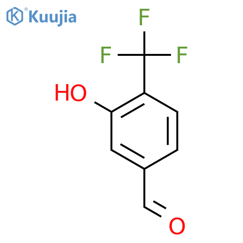 3-Hydroxy-4-(trifluoromethyl)benzaldehyde (~90%) structure