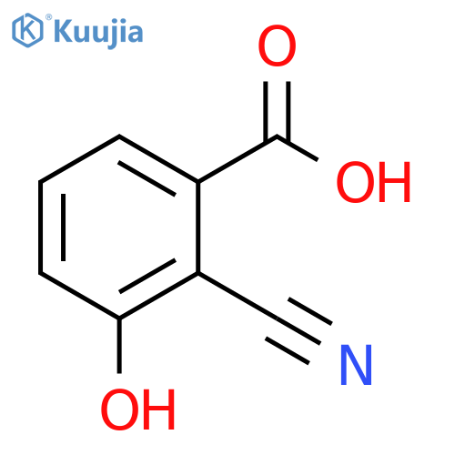 2-cyano-3-hydroxybenzoic acid structure