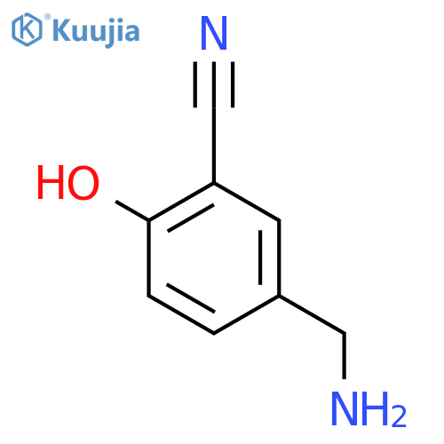 5-(Aminomethyl)-2-hydroxybenzonitrile structure