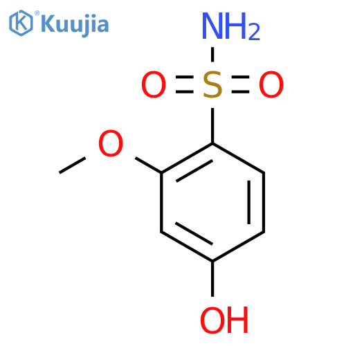 4-hydroxy-2-methoxybenzene-1-sulfonamide structure