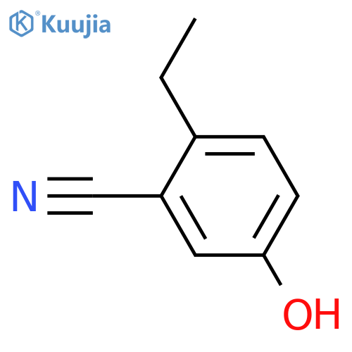 2-ethyl-5-hydroxybenzonitrile structure