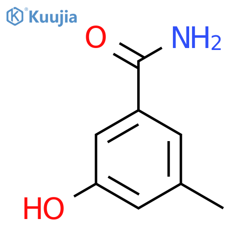 3-Hydroxy-5-methylbenzamide structure