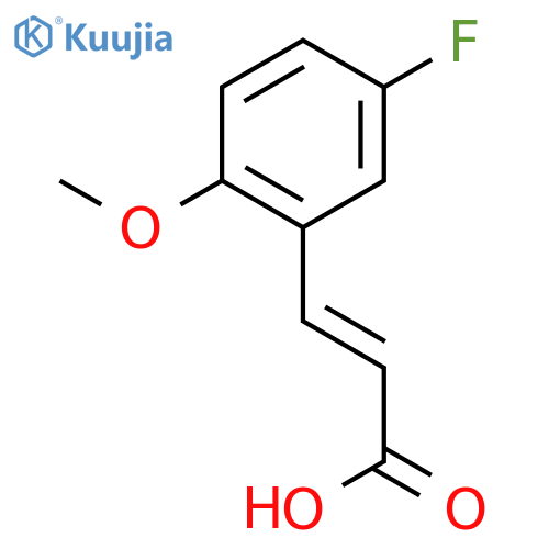2-Propenoic acid, 3-(5-fluoro-2-methoxyphenyl)- structure
