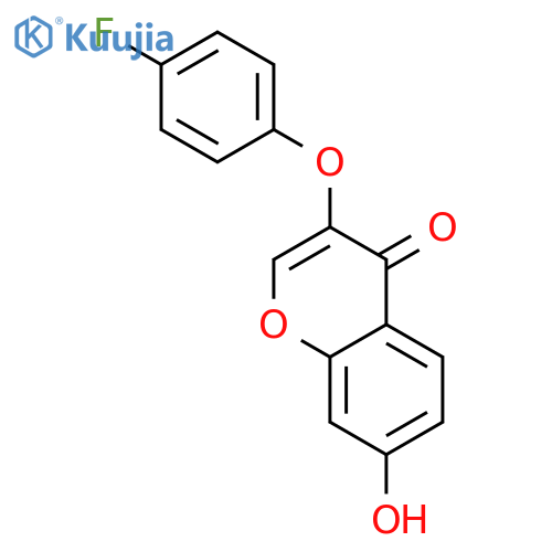 3-(4-Fluorophenoxy)-7-hydroxy-4H-chromen-4-one structure