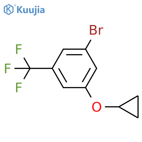 1-bromo-3-cyclopropoxy-5-(trifluoromethyl)benzene structure