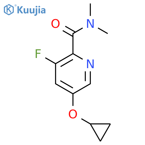 5-Cyclopropoxy-3-fluoro-N,N-dimethylpicolinamide structure