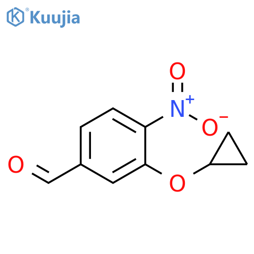 3-cyclopropoxy-4-nitrobenzaldehyde structure