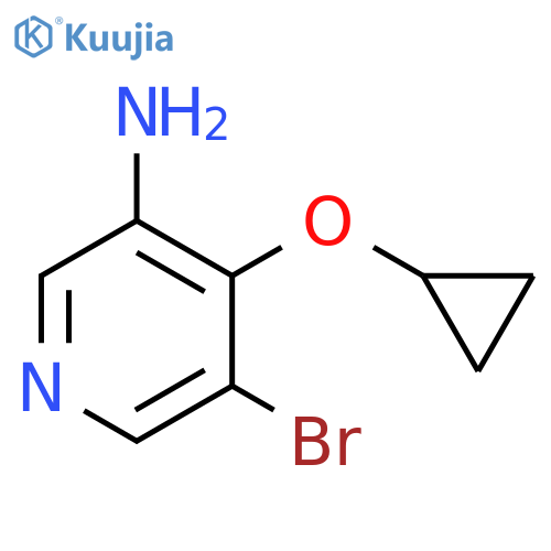 5-bromo-4-cyclopropoxypyridin-3-amine structure