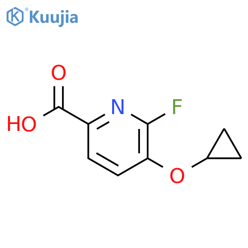 5-cyclopropoxy-6-fluoropyridine-2-carboxylic acid structure