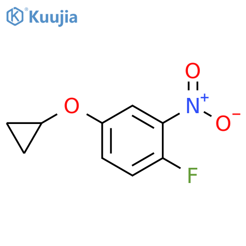 4-CYCLOPROPOXY-1-FLUORO-2-NITROBENZENE structure