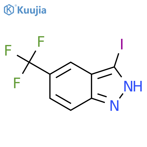 3-Iodo-5-(trifluoromethyl)-1H-indazole structure