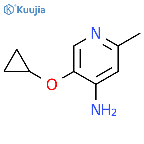 5-cyclopropoxy-2-methylpyridin-4-amine structure