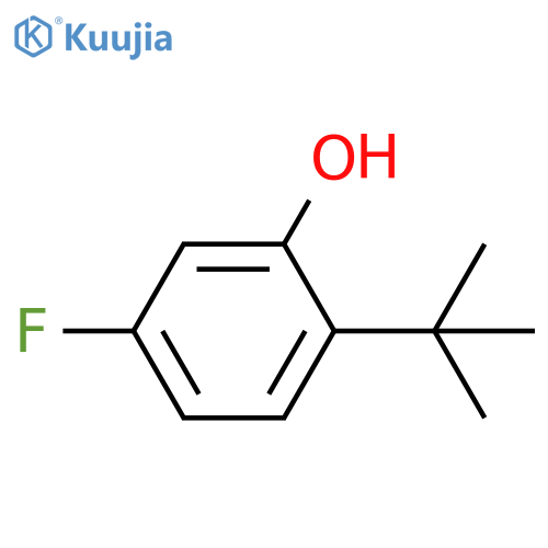 Phenol, 2-(1,1-dimethylethyl)-5-fluoro- structure
