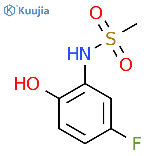 N-(5-fluoro-2-hydroxyphenyl)methanesulfonamide structure