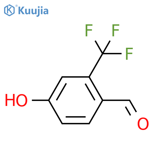 4-Hydroxy-2-(trifluoromethyl)benzaldehyde structure