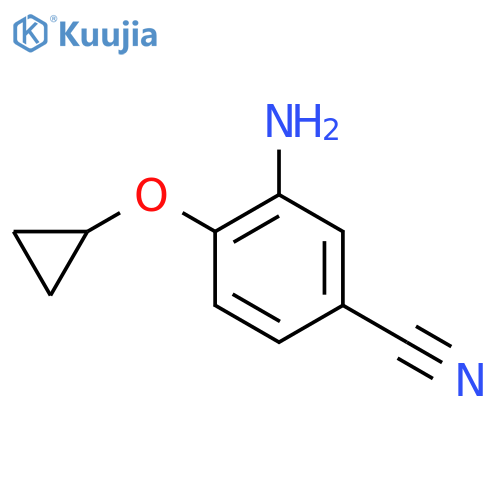 3-amino-4-cyclopropoxybenzonitrile structure