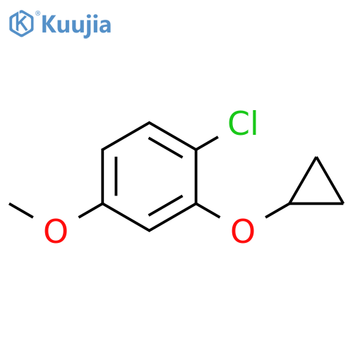 1-chloro-2-cyclopropoxy-4-methoxybenzene structure