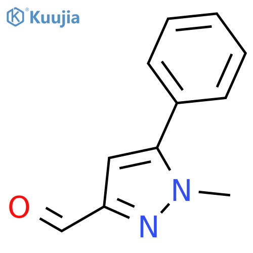 1-methyl-5-phenyl-1H-pyrazole-3-carbaldehyde structure