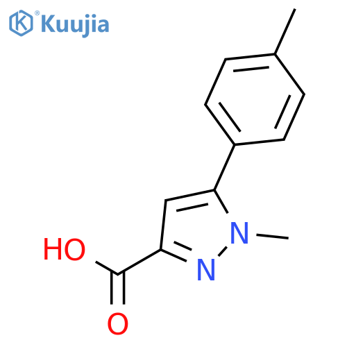 1-Methyl-5-(4-methylphenyl)-1H-pyrazole-3-carboxylic Acid structure