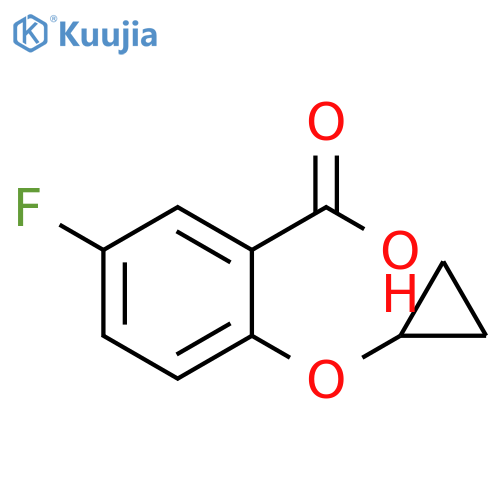 Benzoic acid, 2-(cyclopropyloxy)-5-fluoro- structure
