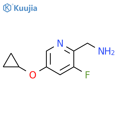 2-Pyridinemethanamine, 5-(cyclopropyloxy)-3-fluoro- structure