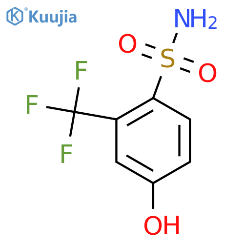 4-Hydroxy-2-(trifluoromethyl)benzenesulfonamide structure