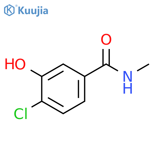 4-chloro-3-hydroxy-N-methylbenzamide structure