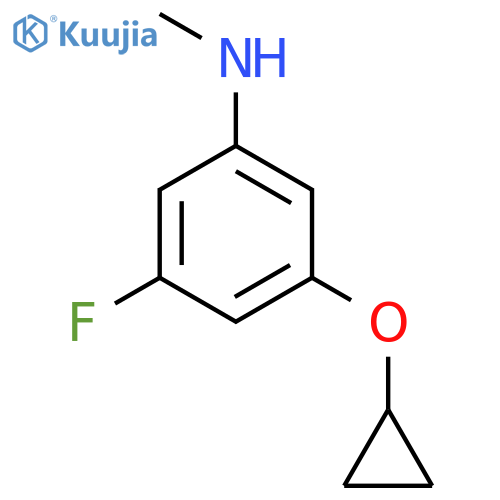 3-Cyclopropoxy-5-fluoro-N-methylaniline structure
