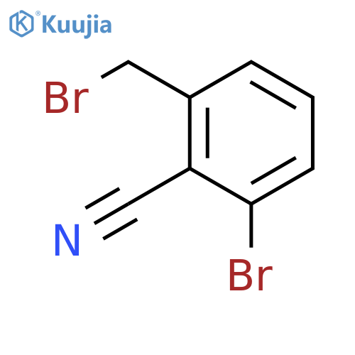 2-bromo-6-(bromomethyl)benzonitrile structure