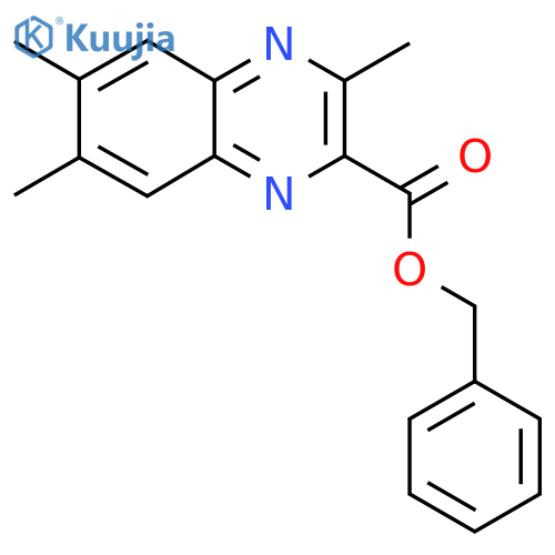 3,6,7-Trimethylquinoxaline-2-carboxylic acid benzyl ester structure