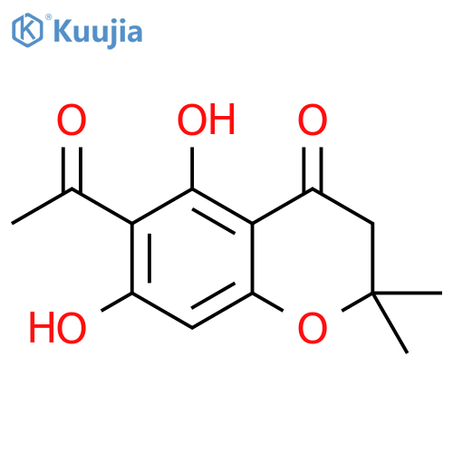6-Acetyl-5,7-dihydroxy-2,2-dimethylchroman-4-one structure