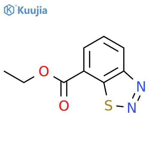 1,2,3-Benzothiadiazole-7-carboxylic acid, ethyl ester structure