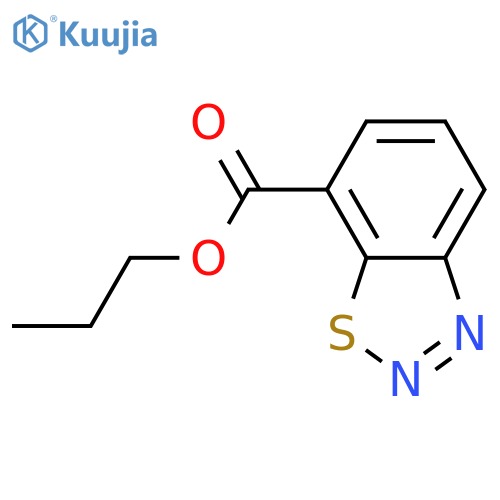 1,2,3-Benzothiadiazole-7-carboxylic acid, propyl ester structure