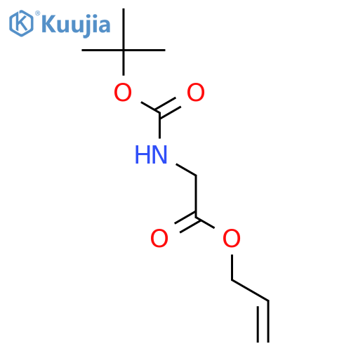 Glycine, N-[(1,1-dimethylethoxy)carbonyl]-, 2-propenyl ester structure