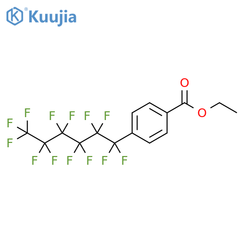 Benzoic acid, 4-(tridecafluorohexyl)-, ethyl ester structure