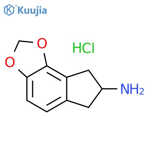 7,8-dihydro-6H-indeno[4,5-d]-1,3-dioxol-7-amine,monohydrochloride structure