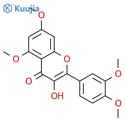 4H-1-Benzopyran-4-one,2-(3,4-dimethoxyphenyl)-3-hydroxy-5,7-dimethoxy- structure