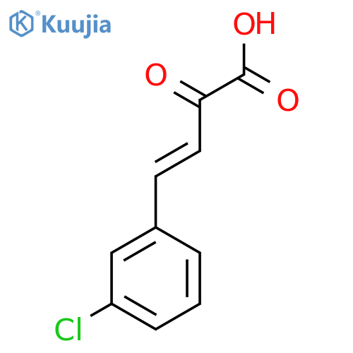 (E)-4-(3-chlorophenyl)-2-oxobut-3-enoic acid structure
