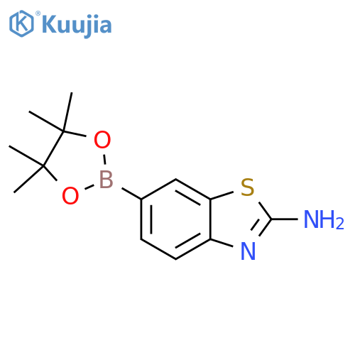 6-(4,4,5,5-Tetramethyl-[1,3,2]dioxaborolan-2-YL)-benzothiazol-2-ylamine structure